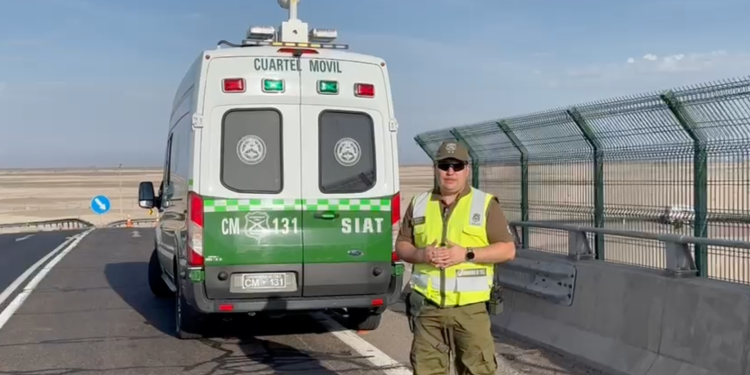 Motorista de 38 años murió en choque contra barrera caminera ocurrido en cruce rutas A-16 con A-5 Pozo Almonte